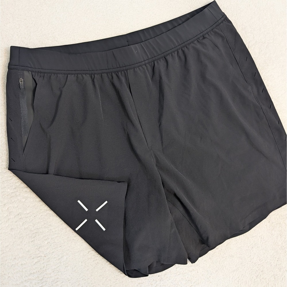 NEW Men's 2XL Ten Thousand CC Interval Shorts 7"‎ Black Lined 35"